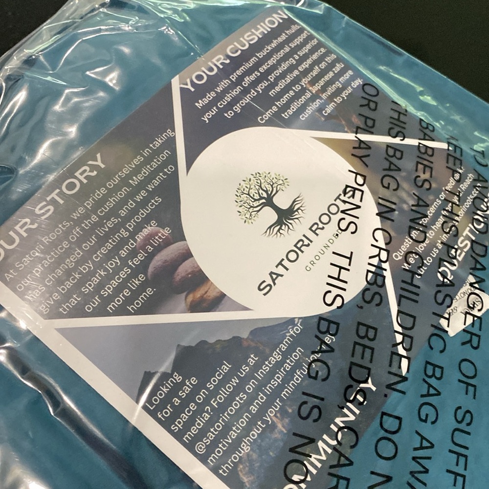 NWT Satori Roots Meditation Cushion for Mind, Body & Soul Tranquility / Yoga - Picture 8 of 10